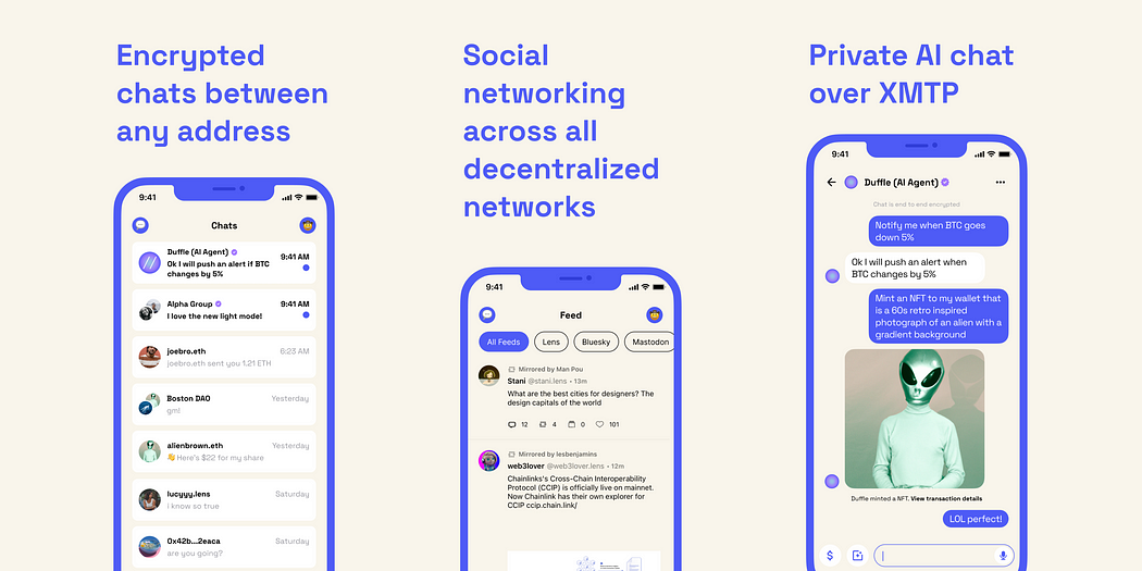 Duffle: Chat, Socials, AI for Web3